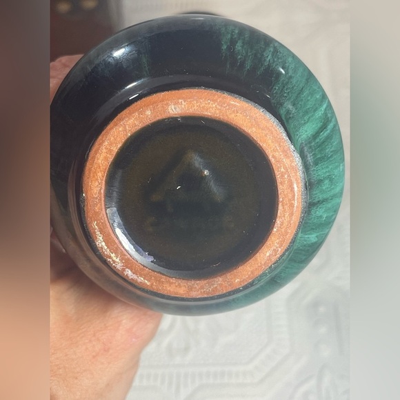 Vintage Bud Vase Green Dipped Blue Mountain Pottery Ontario Canada Collectible - Picture 8 of 8
